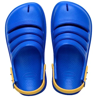 Afbeelding van Havaianas Clogs voor kinderen, Maat: 25 26, Blue yellow gold Kunststof