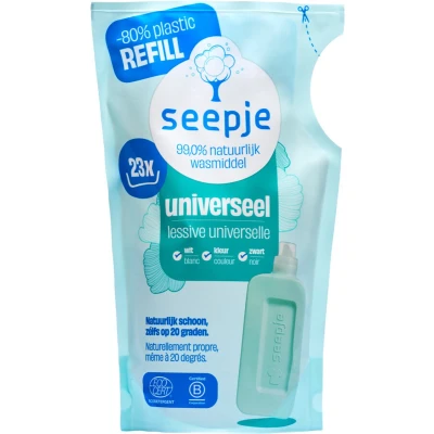 Afbeelding van Seepje Vloeibaar Wasmiddel Universeel Navulling Sprankelende Jasmijn 23 Wasbeurten 1 liter