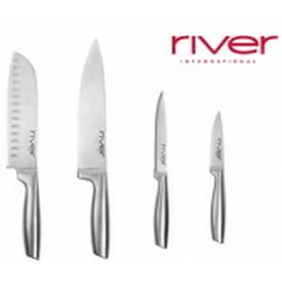 Afbeelding van Messen Set River Roestvrij staal 4 pcs