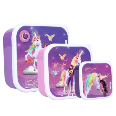 Afbeelding van Vadobag Unicorn Academy Snackbox en Fruitdoos 3in1