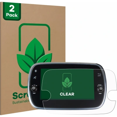 Afbeelding van ScreenLeaf Screenprotector voor Fiat 500 Abarth Uconnet 7&quot; Duurzame schermbescherming Folie Beschermfolie transparant (2 Stuks)