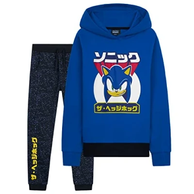 Afbeelding van SONIC THE HEDGEHOG Joggingpak voor kinderen, jongens, 4 12 jaar, Blauw
