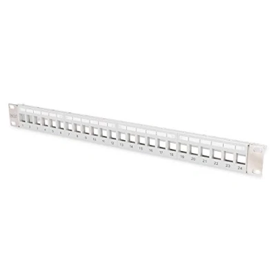 Afbeelding van Digitus Patch Panel 24 poorten Netwerkpatchpaneel 483 mm (19) Zonder connectoren 1 HE Zwart