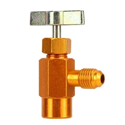 Afbeelding van TT1214 1/2 ACME AC dispenserventiel hoge precisie koelflesopener 1/4 SAE schroefdraad koelmiddel kraan voor auto airconditioning laden (1/2ACME TT1214)