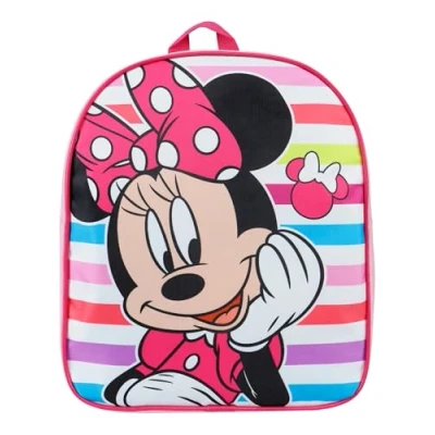 Afbeelding van Disney Minnie Mouse rugzak voor meisjes, schooltas basisschooltas, kinderrugzak, roze, één maat, Roze