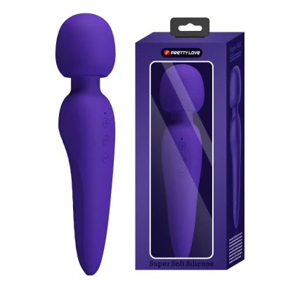 Afbeelding van Pretty Love Meredith Wand Vibrator 12 Standen Waterproof Paars