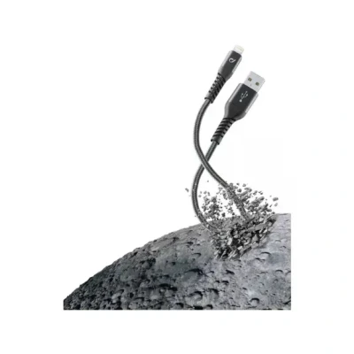 Afbeelding van Cellularline Usb kabel, kevlar Apple lightning 2m, zwart