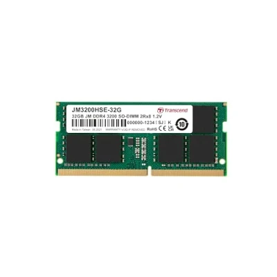 Afbeelding van Transcend JetRAM Werkgeheugenmodule voor laptop DDR4 32 GB 1 x 3200 MHz 260 pins SO DIMM JM3200HSE 32G