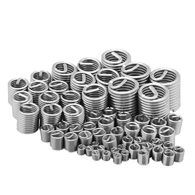 Afbeelding van Walfront Schroefnetten type Helicoil M3 M4 M5 M6 M8 M10 M12 assortiment roestvrijstalen metalen draad reparatie inzetstukken