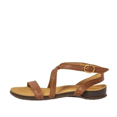 Afbeelding van El Naturalista N5802 Panglao platte damessandalen, leder, 38 EU Large