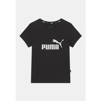 Afbeelding van Puma LOGO Unisex Tshirt print voor kinderen, Maat: 104, black