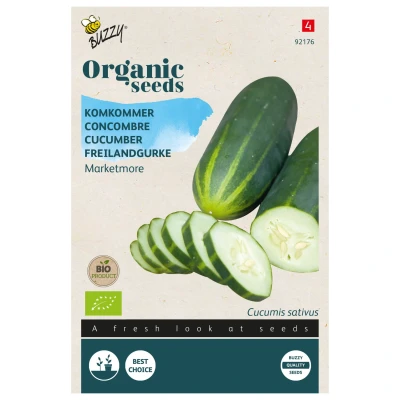 Afbeelding van Organic Komkommer Marketmore (Skal 14725) Buzzy