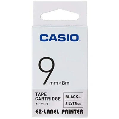 Afbeelding van Casio, Etiketteringstape, XR 9SR1 (0.90 cm, Zilver)