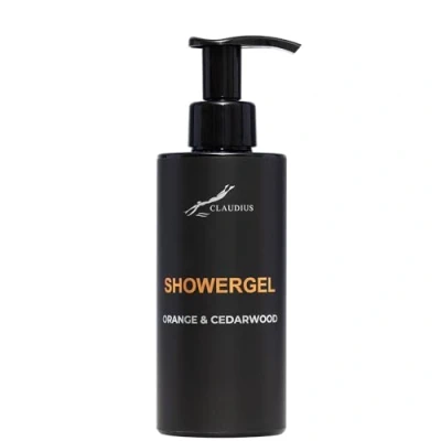 Afbeelding van Showergel Sweet Orange &amp; Cedarwood 300 ml met pomp zwarte fles