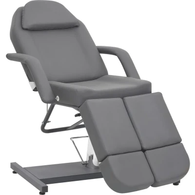 Afbeelding van vidaXL Behandelstoel 180x62x78 cm kunstleer grijs