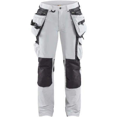 Afbeelding van Blaklader Dames schildersbroek 4 weg stretch 7179 1645 Wit/Donkergrijs C38