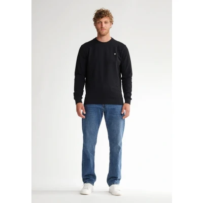 Afbeelding van Petrol Industries Heren Sweater Regular Fit Trui Ronde Hals Herentrui Truien Herenkleding Zwart Maat S
