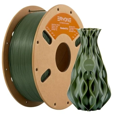 Afbeelding van ERYONE PLA filament 1,75 mm, voor 3D printers, maatnauwkeurigheid +/ 0,03 1 kg, spoel, kakigroen