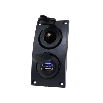 Afbeelding van Curved Add On paneel 12V &amp; Dubbel USB