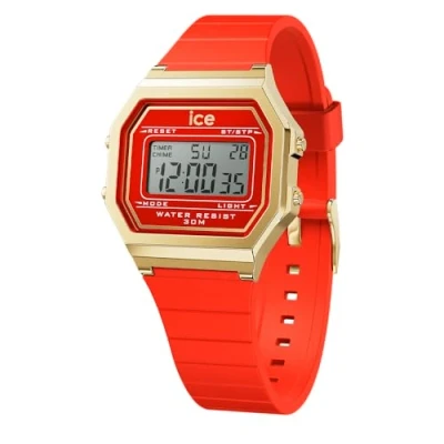 Afbeelding van Ice Watch Digit Retro Digitaal horloge, Dames, Maat: Small, Red passion s