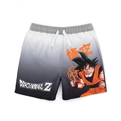 Afbeelding van Dragon Ball Z Zwemshorts voor jongens Kinderen Tiener Goku Karakter Warrior Symbool Zwembroek Malles met Trekkoord Riem Anime Serie Badpakken, Meerkleurig