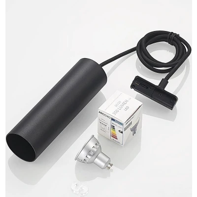 Afbeelding van Hanglamp Lindby Linaro, 20 cm, zwart, 1 fase, GU10