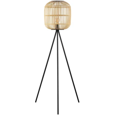 Afbeelding van Eglo Vloerlamp Bordesley Hout Natuur