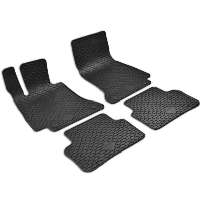 Afbeelding van WALSER 50834 Vloermatset Rubber voor en achter 4 Zwart