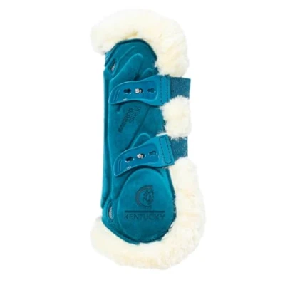 Afbeelding van Kentucky Peesbeschermers Bamboo Elastic Velvet Vegan Bont Emerald L