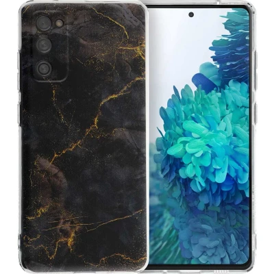 Afbeelding van imoshion hoesje Geschikt voor Samsung Galaxy S20 FE Siliconen Design Meerkleurig / Black Marble