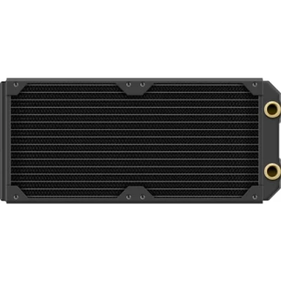 Afbeelding van Corsair Hydro X Series XR5 280 mm Neo Vloeibare koelradiator, koperen kern, geoptimaliseerd voor weinig lawaai, 2 houders ventilator 140 mm, G1/4 inch schroefdraad, zwart