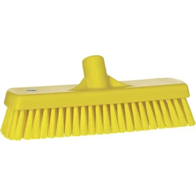 Afbeelding van Vikan Schrobbers en Luiwagens Harde Vloerschrobber Met Polyester Vezels 305x85x110mm Vezellengte: 45mm Geel