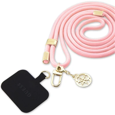 Afbeelding van Guess CBDY Strap Universeel Telefoon Koord Verstelbare Smartphone Ketting 150CM 4G Metal Charm Roze