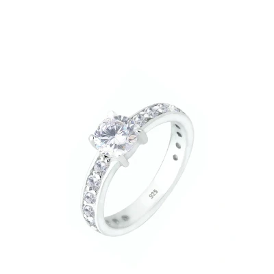 Afbeelding van Elli Engagement Ring, Dames, Maat: 58, Weiß