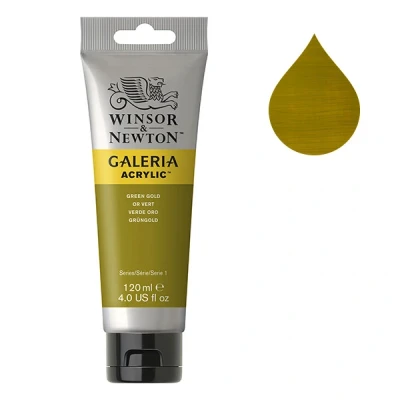 Image de Winsor &amp; Newton Galeria peinture acrylique (120 ml) 294 or vert