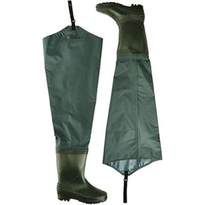 Afbeelding van Shakespeare Sigma Wader waterdichte nylon broek met laarzen voor mannen en vrouwen, het vissen op de rand, Groen