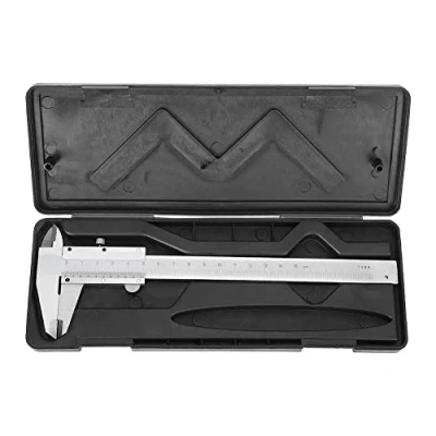 Afbeelding van Nikou Schuifmaat voor vernier Breedtemeter Hoge precisie Koolstofstaal Duurzaam metaal Micrometer Meetgereedschap (0 150 mm)