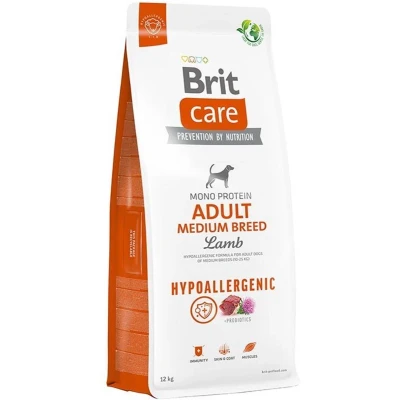 Afbeelding van Brit Care Hypoallergenic Adult Medium Breed Lamb &amp; Rice 12 kg Hond