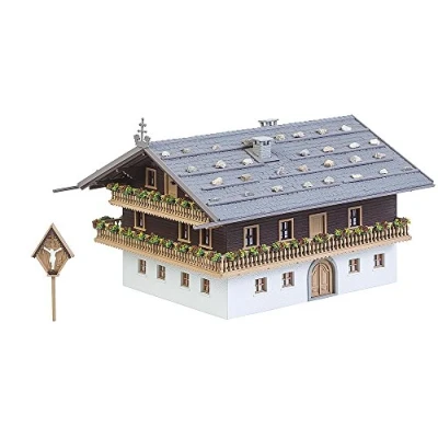 Afbeelding van Faller FA 130554 Alpenhof modelspoorwegaccessoires 179 x 156 115 mm wit/grijs en bruin