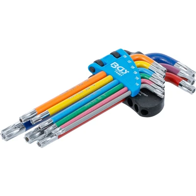 Afbeelding van BGS Stiftsleutelset meerkleurig Torx met boring T10 T50 9 delig