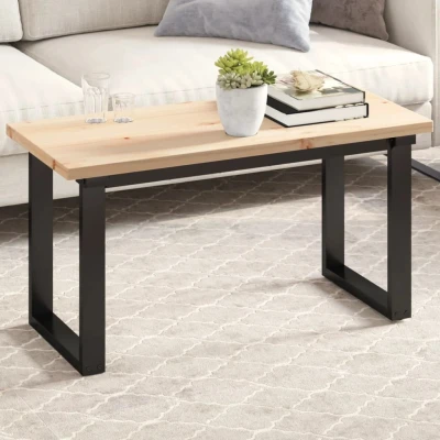 Afbeelding van Tafelblad rechthoekig 90x40x2,5 cm massief grenenhout