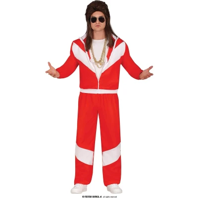 Afbeelding van Guirca Brabant &amp; Oeteldonk Kostuum Brabants Foute Koning Man Rood, Wit / Beige Maat 48 50 Carnavalskleding Verkleedkleding
