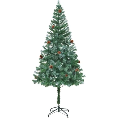 Afbeelding van Kunstkerstboom met dennenappels 180 cm