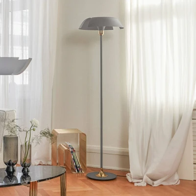 Afbeelding van AYTM Cycnus vloerlamp taupegoud