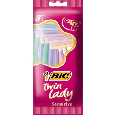 Afbeelding van Bic Wegwerpscheermesjes Twin Lady Sensitive 8 Stuks