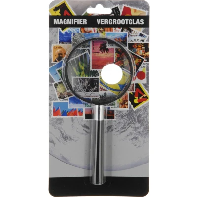 Afbeelding van Free And Easy Vergrootglas Junior 12 Cm Glas Zwart
