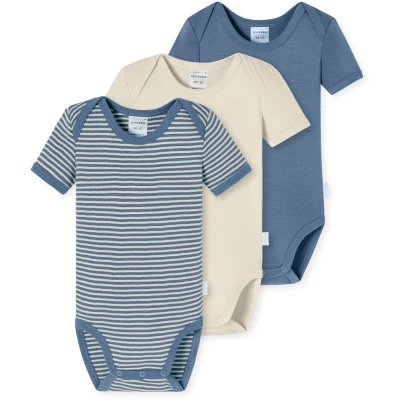 Afbeelding van Schiesser 3PACK LOVE Body voor kinderen, Maat: 56, Blau creme