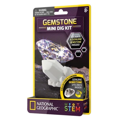 Image de Jeu scientifique National Geographic Kit de fouille Pierres précieuses