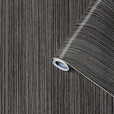 Afbeelding van Venilia Perfect Fix® Zelfklevend papier houtlook: zebrano 45cm x 2m, dikte 150μ Zelfklevende folie voor meubels en keuken, decoratieve folie, behang Ftalaatvrij PVC Gemaakt in de EU
