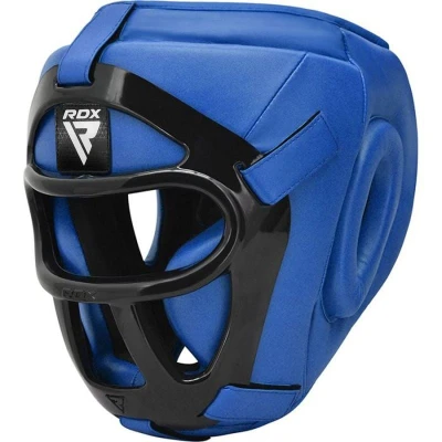 Afbeelding van RDX Sports T1 Hoofdbeschermer Met Verwijderbare Gezichtskooi Blauw Large Kleur: Boksen Boks Bescherming Bokshelm
